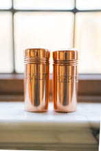 Load image into Gallery viewer, Copper Salt &amp; Pepper Shakers