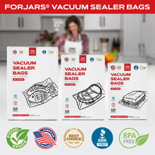 Load image into Gallery viewer, 100 Count 8x12 Vacuum Sealer Bags - Textured on Both Sides, 7.5 Mil Thickness
