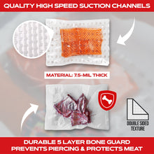 Load image into Gallery viewer, Vacuum Sealer Roll - 11 in x 150 ft, Textured on Both Sides, 7.5 Mil Thickness