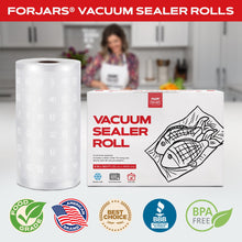 Load image into Gallery viewer, Vacuum Sealer Roll - 8 in x 150 ft, Textured on Both Sides, 7.5 Mil Thickness