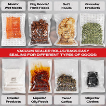Load image into Gallery viewer, Vacuum Sealer Roll (8-inch) - Textured on Both Sides, 7.5 Mil Thickness