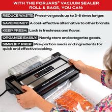 Load image into Gallery viewer, 200 Count 8x12 Vacuum Sealer Bags - Textured on Both Sides, 7.5 Mil Thickness