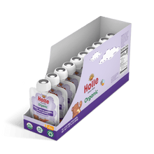 Load image into Gallery viewer, Holle Organic Yogurt Pouches - Blueberries, Apple &amp; Banana