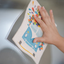 Load image into Gallery viewer, Eco-Friendly Swedish Dishcloths - Black Llama Set of 3 (Paper Towel Replacements)