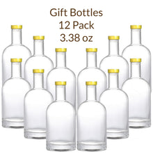 Load image into Gallery viewer, 3.38 OZ Premium Glass Cork Top Bottle for Gifting Vanilla Extract with Label 100 ml