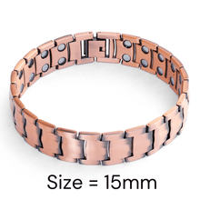 Load image into Gallery viewer, Pure Copper EMF Defense Magnetic Bracelet