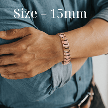 Load image into Gallery viewer, Pure Copper EMF Defense Magnetic Bracelet