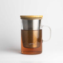 Load image into Gallery viewer, Ukiyo Wood - Glass &amp; Stainless Steel Tea Infuser