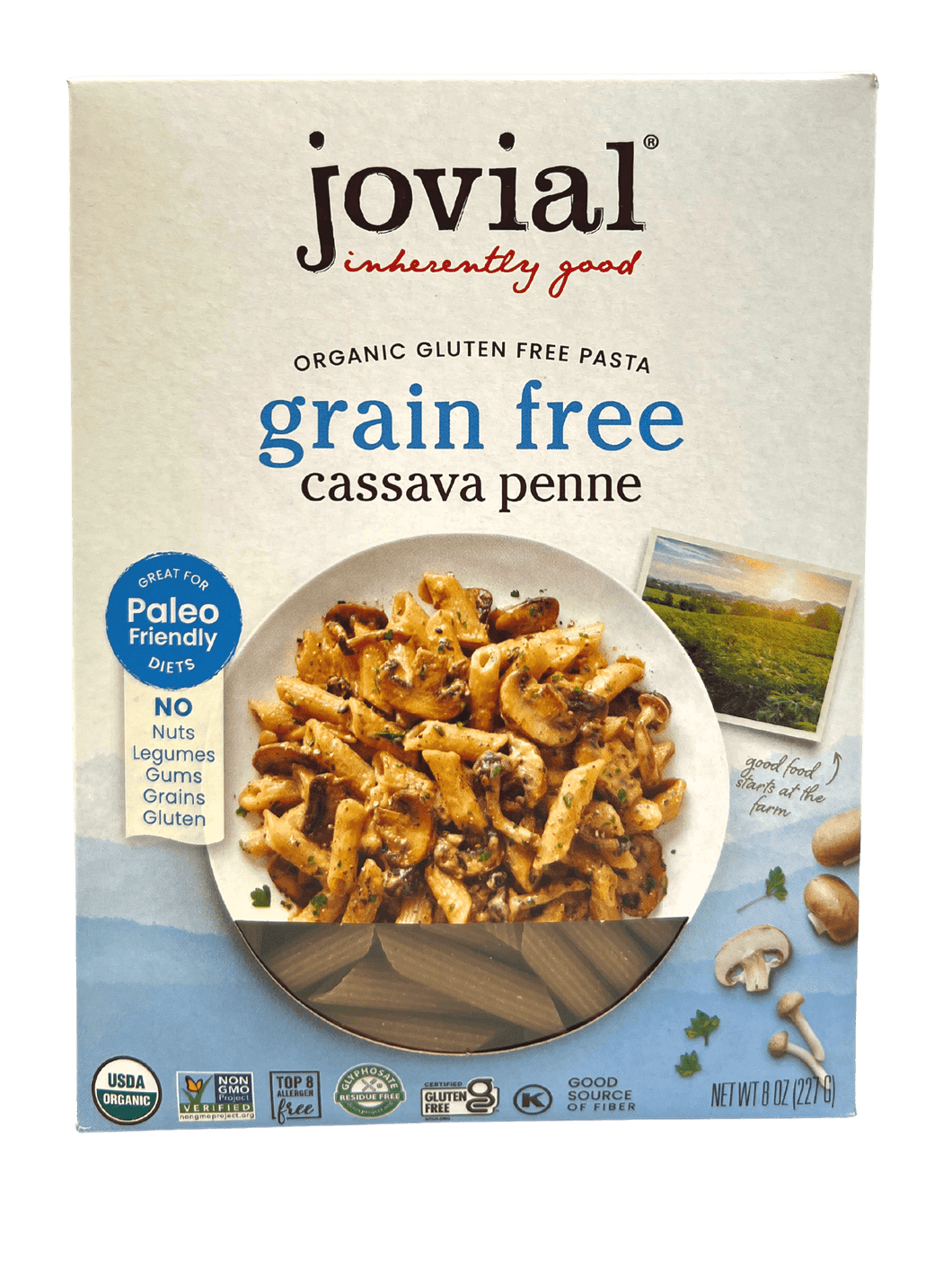 Penne, Cassava, Organic, Jovial, Gluten-Free, Grain-Free