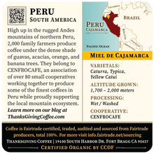 Load image into Gallery viewer, Peru - Miel de Cajamarca, Light Roast