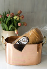 Load image into Gallery viewer, Copper Bread Box with Brass Handles