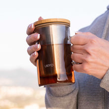 Load image into Gallery viewer, Ukiyo Wood - Glass &amp; Stainless Steel Tea Infuser