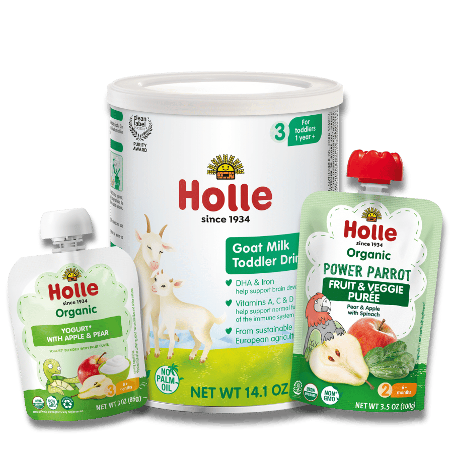 Goat & Greens Variety Bundle: Goat Milk, Power Parrot, Apple & Pear Yogurt