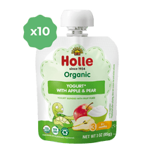 Load image into Gallery viewer, Holle Organic Yogurt Pouches - Apple &amp; Pear