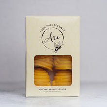 Load image into Gallery viewer, 6- Beeswax Candle Hive Votives