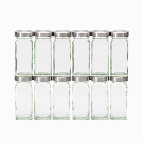 12 Pack - Empty French Glass Jars