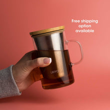 Load image into Gallery viewer, Ukiyo Wood - Glass &amp; Stainless Steel Tea Infuser