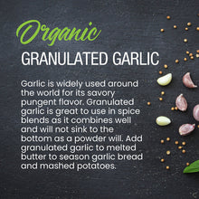 Load image into Gallery viewer, Organic Granulated Garlic