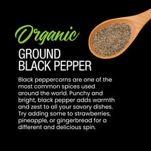 Load image into Gallery viewer, Organic Ground Black Pepper