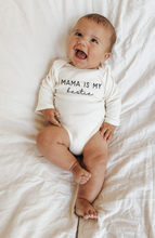 Load image into Gallery viewer, Mama is My Bestie Organic Bodysuit Long Sleeve