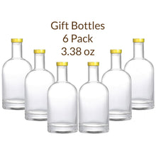 Load image into Gallery viewer, 3.38 OZ Premium Glass Cork Top Bottle for Gifting Vanilla Extract with Label 100 ml