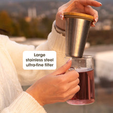 Load image into Gallery viewer, Ukiyo Wood - Glass &amp; Stainless Steel Tea Infuser