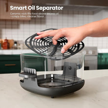 Load image into Gallery viewer, Kismile 5-in-1 Portable Glass Air Fryer, 2.6QT &amp; 4.7QT Dual Glass Containers with Lids, 85% Less Oil, Compact Smart Air Fryer Oven for Deep Roast, Crisp, Keep Warm – Freezer &amp; Dishwasher Safe