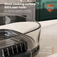 Load image into Gallery viewer, Kismile 5-in-1 Portable Glass Air Fryer, 2.6QT &amp; 4.7QT Dual Glass Containers with Lids, 85% Less Oil, Compact Smart Air Fryer Oven for Deep Roast, Crisp, Keep Warm – Freezer &amp; Dishwasher Safe