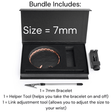Load image into Gallery viewer, Pure Copper EMF Defense Magnetic Bracelet