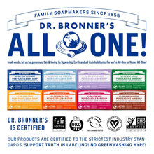 Load image into Gallery viewer, Dr. Bronner&#39;s - Pure-Castile Bar Soap (Lavender, 5 Ounce, 12-Pack) - Made with Organic Oils, For Face, Body &amp; Hair, Gentle &amp; Moisturizing, Biodegradable, Vegan, Cruelty-free, Non-GMO