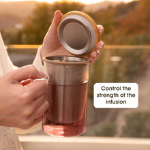 Load image into Gallery viewer, Ukiyo Wood - Glass &amp; Stainless Steel Tea Infuser