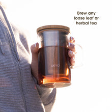 Load image into Gallery viewer, Ukiyo Wood - Glass &amp; Stainless Steel Tea Infuser