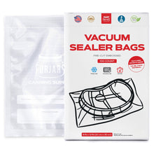 Load image into Gallery viewer, 100 Count 8x12 Vacuum Sealer Bags - Textured on Both Sides, 7.5 Mil Thickness