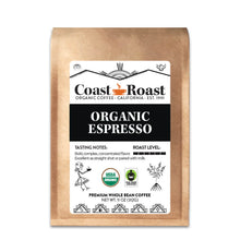 Load image into Gallery viewer, Organic Espresso Whole Bean Coffee
