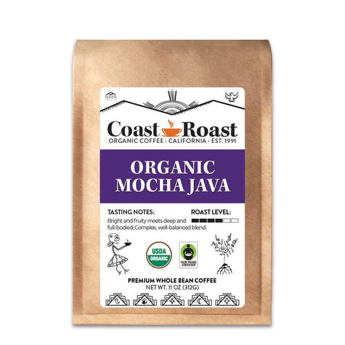 Organic Mocha Java Whole Bean Coffee Blend
