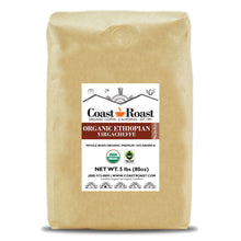 Load image into Gallery viewer, Organic Ethiopian Yirgacheffe Medium-Dark Whole Bean Coffee