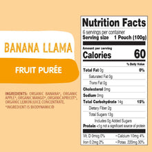 Load image into Gallery viewer, Holle Baby Food Pouches - Organic Fruit Puree - Banana Llama