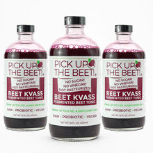 Load image into Gallery viewer, Organic Raw Beet Juice Kvass 3 Pack 16oz Natural Beetroot