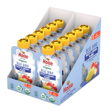 Load image into Gallery viewer, Holle Baby Food Pouches - Organic Fruit &amp; Grain Puree - Blue Bird