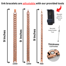 Load image into Gallery viewer, Pure Copper EMF Defense Magnetic Bracelet