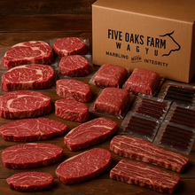 Load image into Gallery viewer, FOF The Five Oaks Eighth – Wagyu Steak &amp; Snack Collection