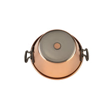 Load image into Gallery viewer, Copper jam pot for induction stoves with cast iron handles, 3.1 qt