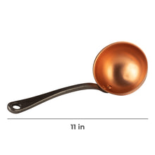 Load image into Gallery viewer, Copper ladle with cast iron handle