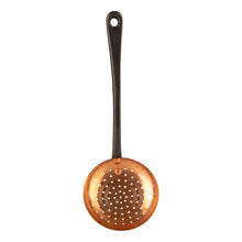 Load image into Gallery viewer, Copper skimmer with cast iron handle