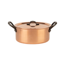 Load image into Gallery viewer, Tinned copper stock pot with lid