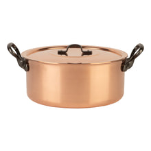 Load image into Gallery viewer, Tinned copper stock pot with lid