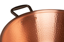 Load image into Gallery viewer, Copper jam pot for induction stoves with cast iron handles, 12.5 qt