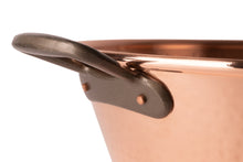 Load image into Gallery viewer, Copper jam pot for induction stoves with cast iron handles, 12.5 qt