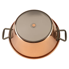 Load image into Gallery viewer, Copper jam pot for induction stoves with cast iron handles, 12.5 qt