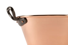 Load image into Gallery viewer, Copper jam pot for induction stoves with cast iron handles, 3.1 qt